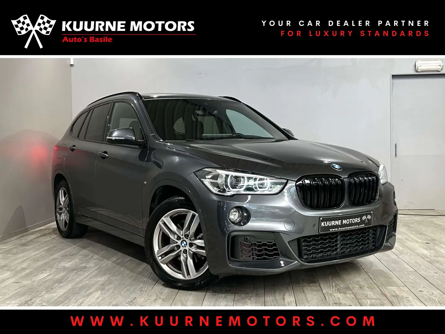 BMW X1 sDrive18iA M Pack Alu18\/Led/Gps/Cam *1j garantie* Gris - 1