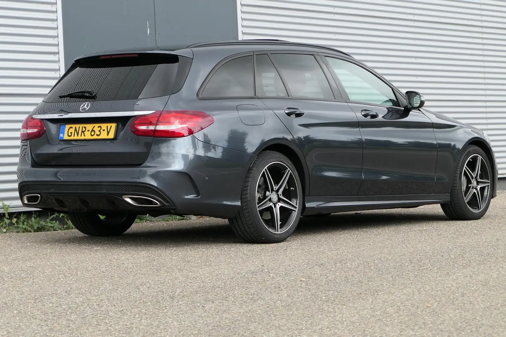 Mercedes-Benz C 200 Estate Prestige AMG styling Panodak Leder Navi Bur Grijs - 2