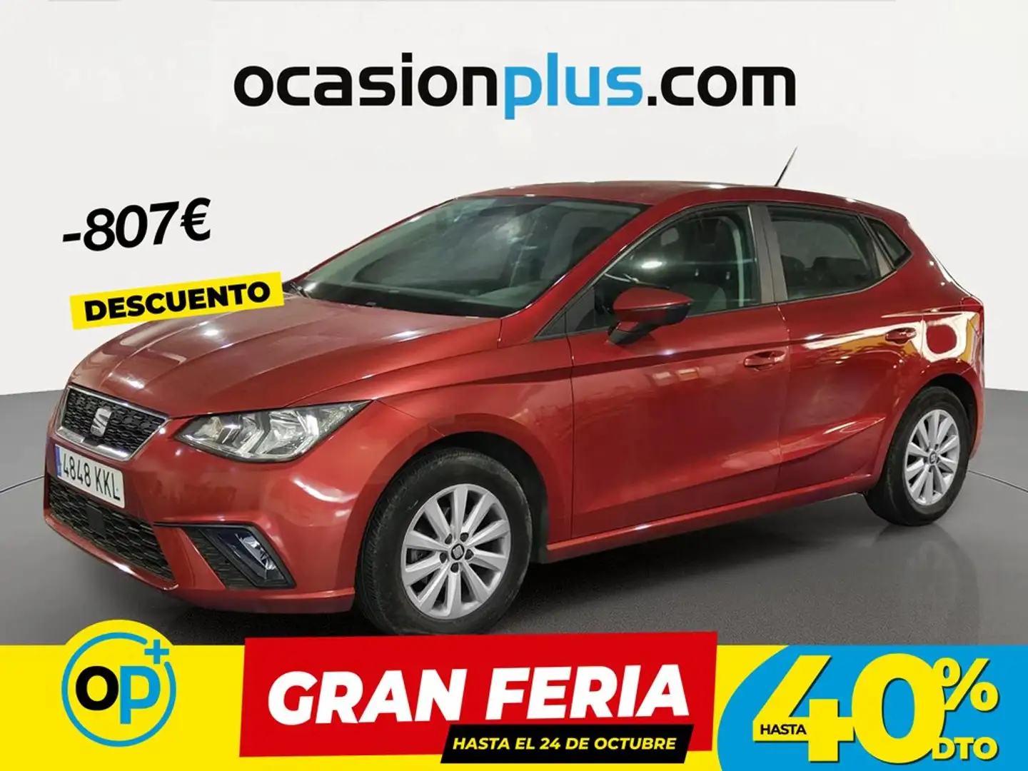 SEAT Ibiza 1.0 S&S Style 75 Rojo - 1