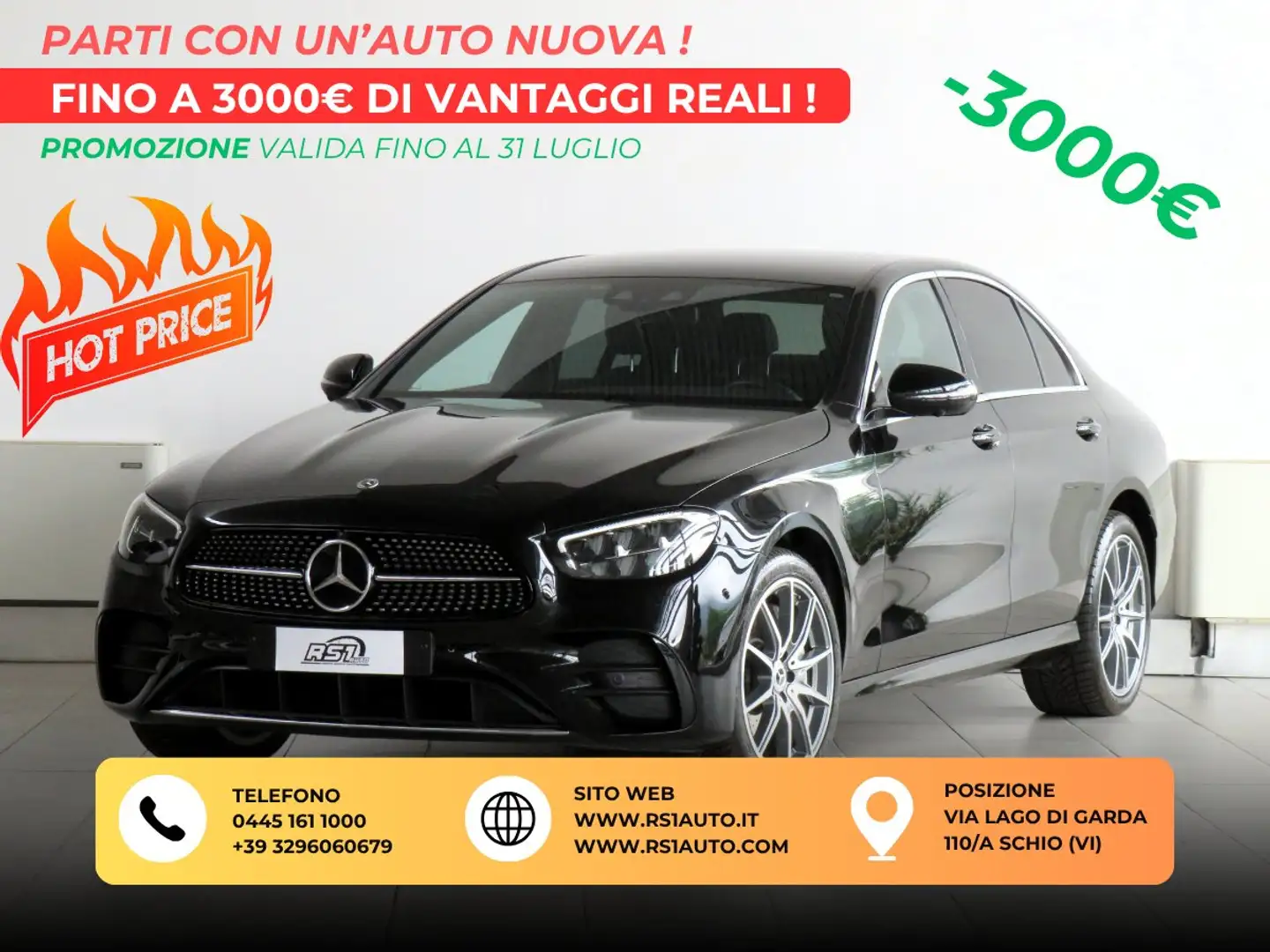 Mercedes-Benz E 300 de phev  Premium AMG 4matic PREZZO PROMO Nero - 1