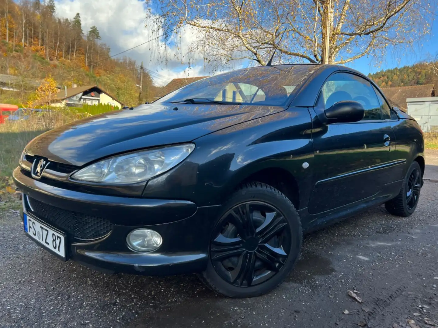 Peugeot 206 Cabriolet CC TÜV 10/26 WEBASTO STANDHEIZUNG Schwarz - 1