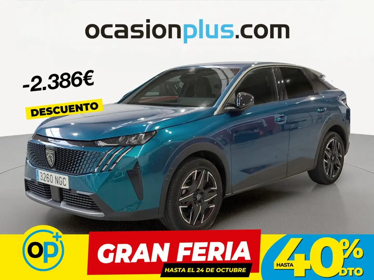 Peugeot 3008 Hybrid Allure eDCS6 145 Azul - 1