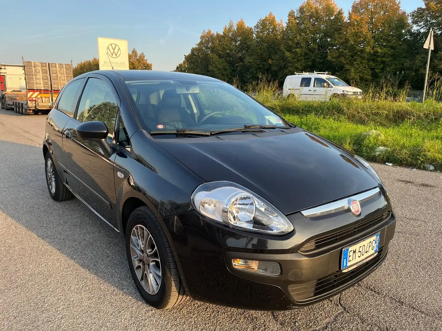 Fiat Punto Evo Punto Evo 1.3 Mjt 75 CV DPF 3 porte S&S Dynamic Nero - 2