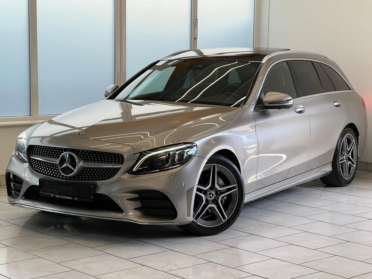 Mercedes-Benz C 220 AMG AHK/Pano/ACC/CarPlay Zilver - 1