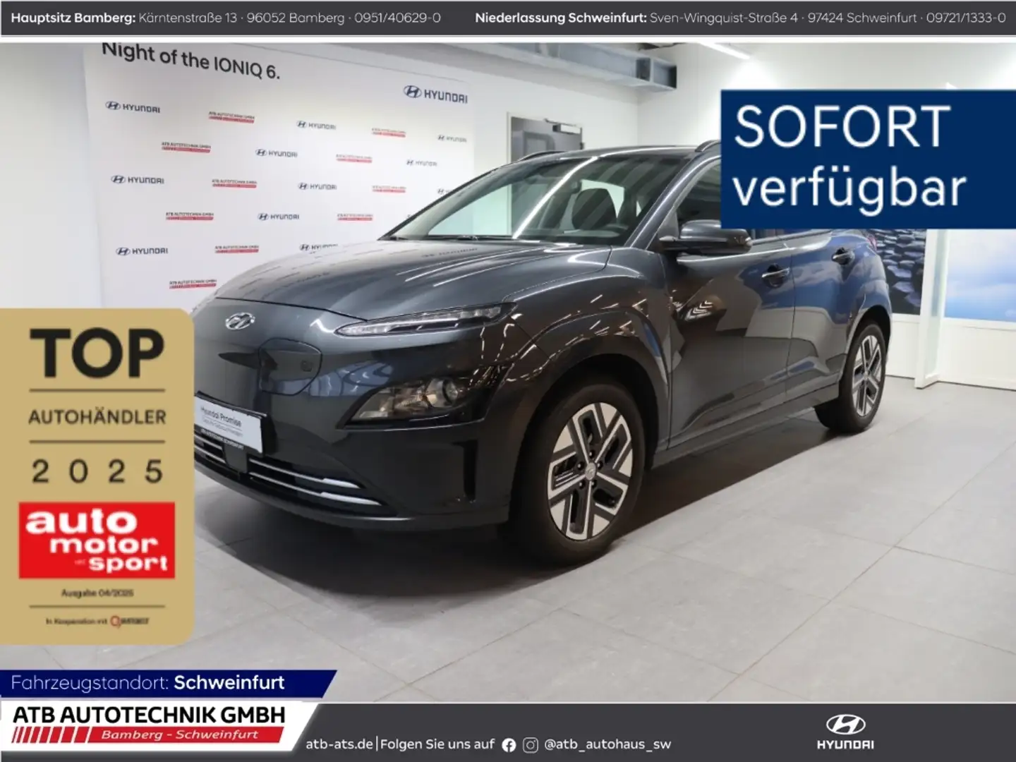 Hyundai KONA Select 2WD digitales Cockpit ACC Apple CarPlay Grau - 1