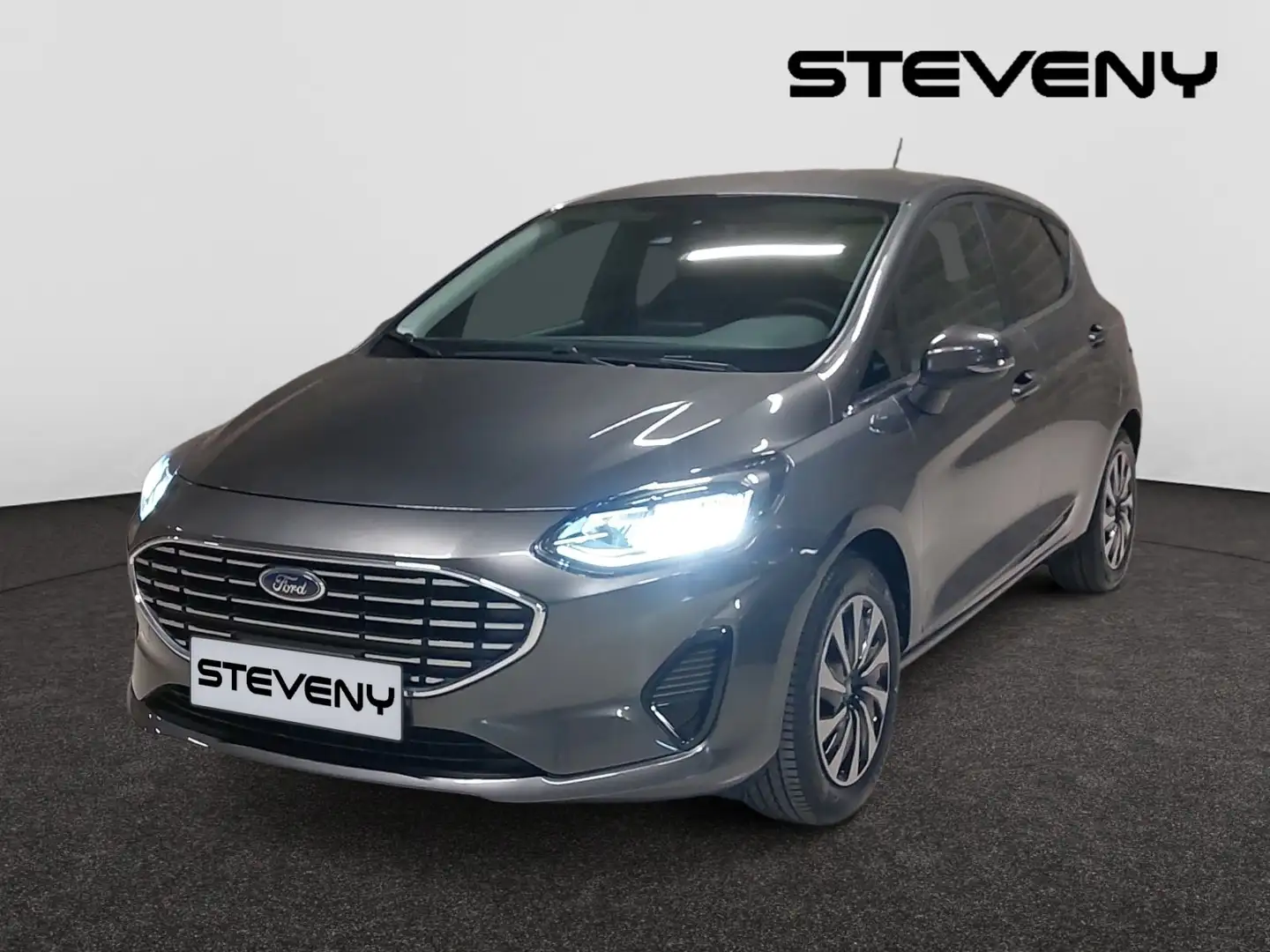 Ford Fiesta TITANIUM 1.0 EcoBoost 100CV *DEMO*CLIM*PARK PILOT* Gris - 1
