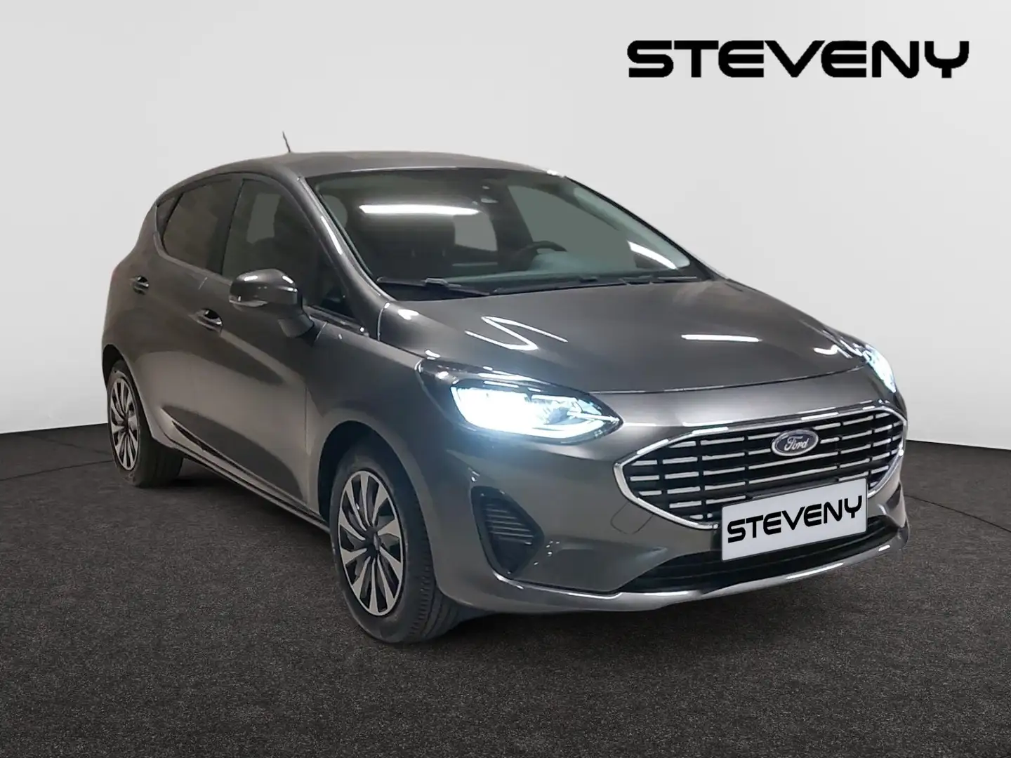 Ford Fiesta TITANIUM 1.0 EcoBoost 100CV *DEMO*CLIM*PARK PILOT* Gris - 2