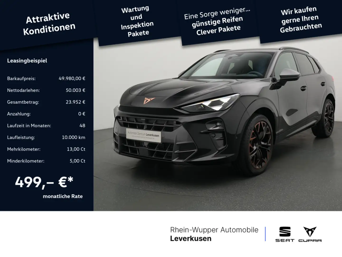 CUPRA Terramar VZ 2.0 TSI 4Drive PANO MATRIX-LED Zwart - 1