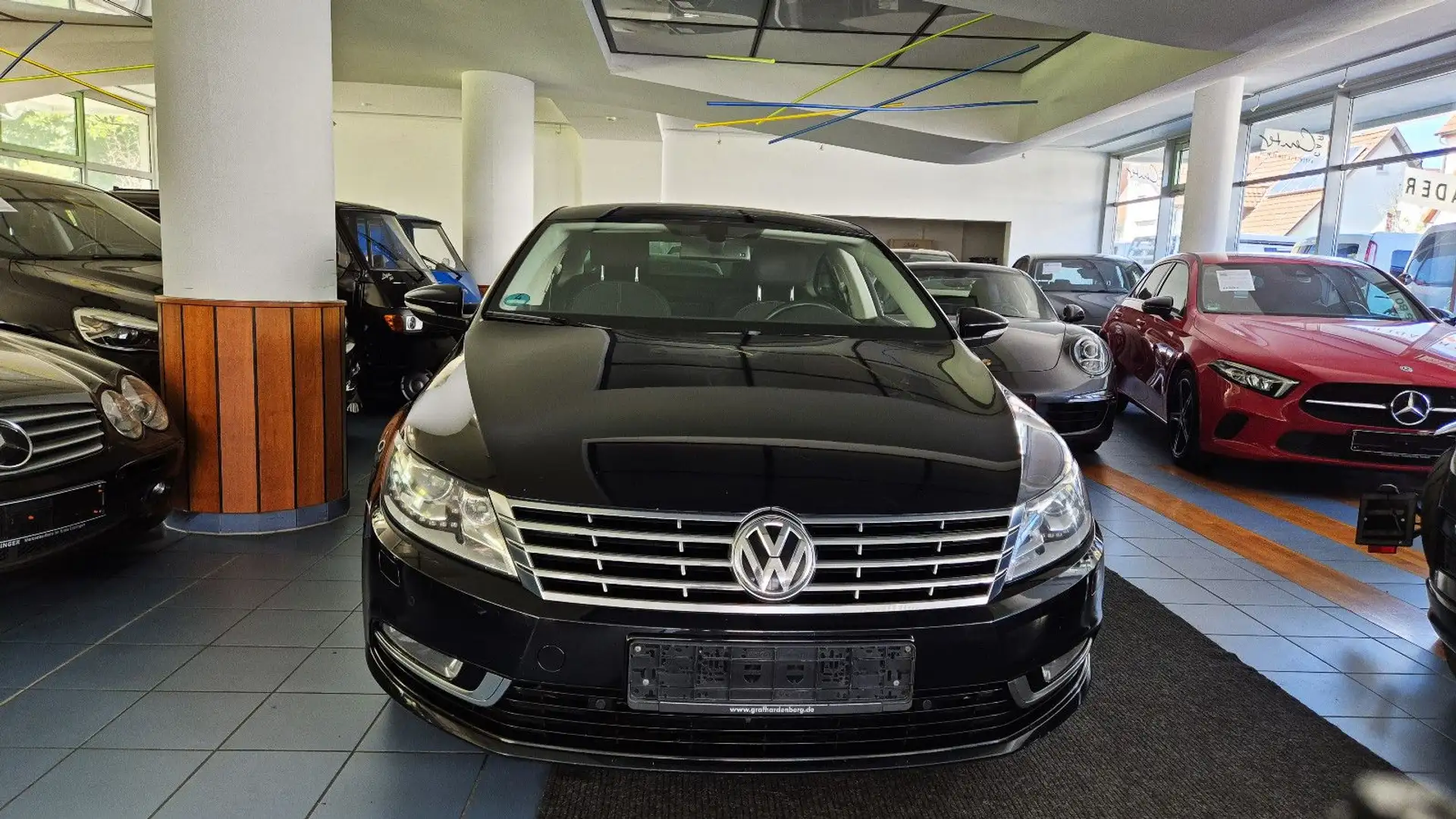 Volkswagen CC Sport BMT/AHK/Navi/PTS/SHZ/2.Hd/Scheckheftgep Schwarz - 2