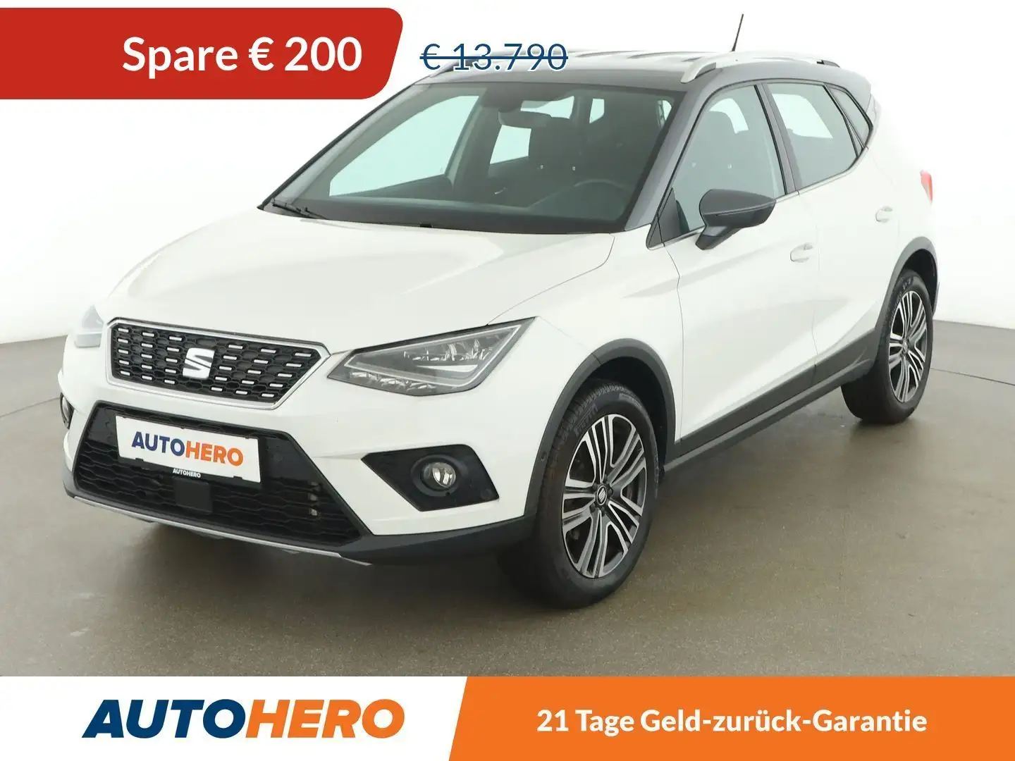 SEAT Arona 1.0 TSI Xcellence Aut. *LED*ACC*CAM*NAVI* Blanc - 1