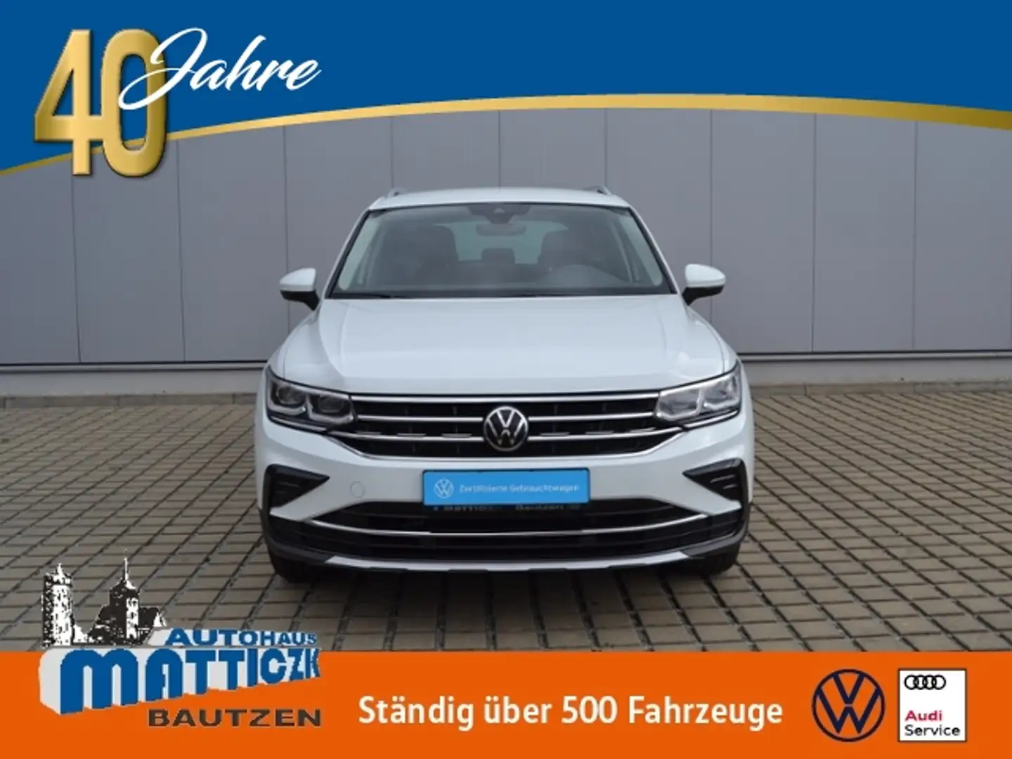 Volkswagen Tiguan 2.0 TDI DSG Elegance AHK/18-ZOLL/MATRIX/NAVI+VZE/ Weiß - 1
