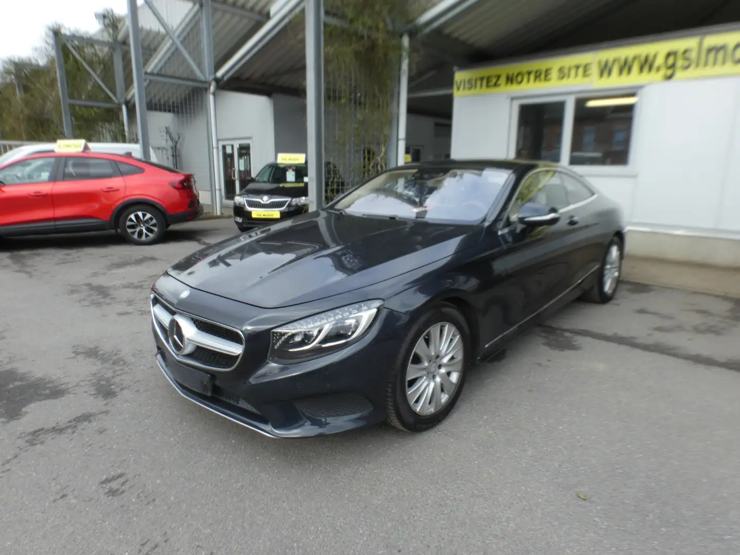 Mercedes-Benz S 500 Coupe 4-Matic-455 08/2018-90.801Km/Airco/Gps/Leds/ Modrá - 1