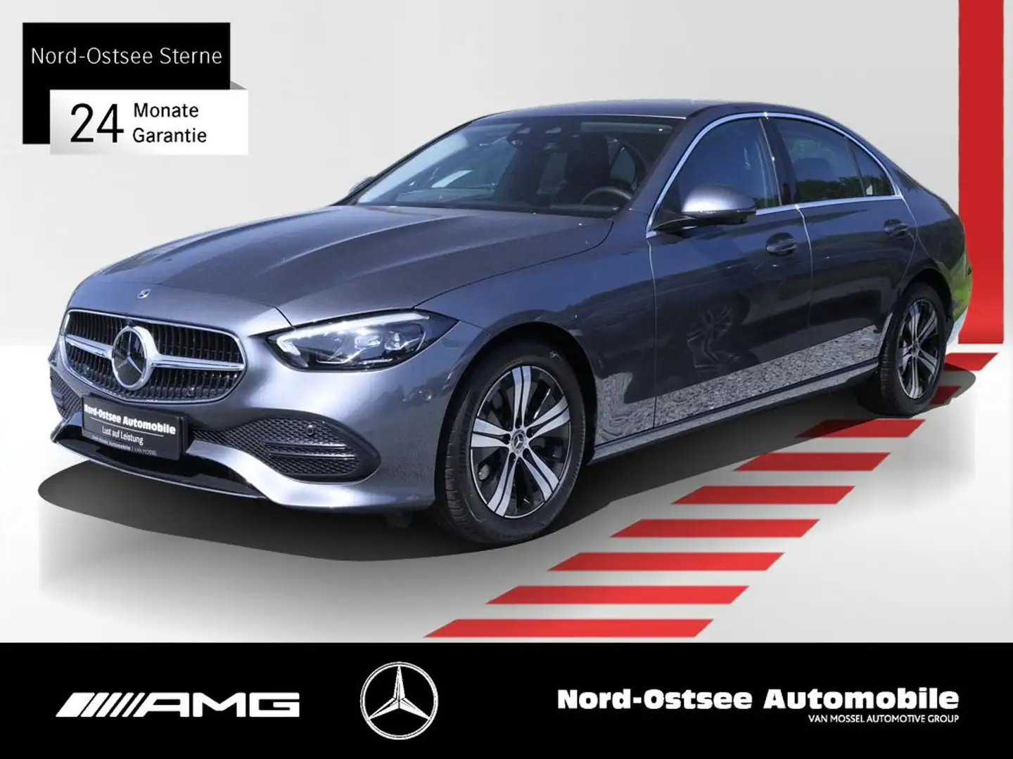 Mercedes-Benz C 180 AVANTGARDE DISTRO 360° LED SPUR Gris - 1