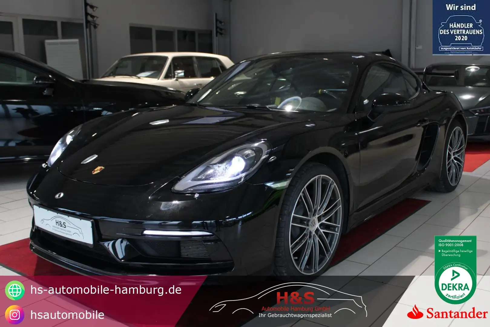 Porsche 718 Cayman Carbon*Approved Schwarz - 1