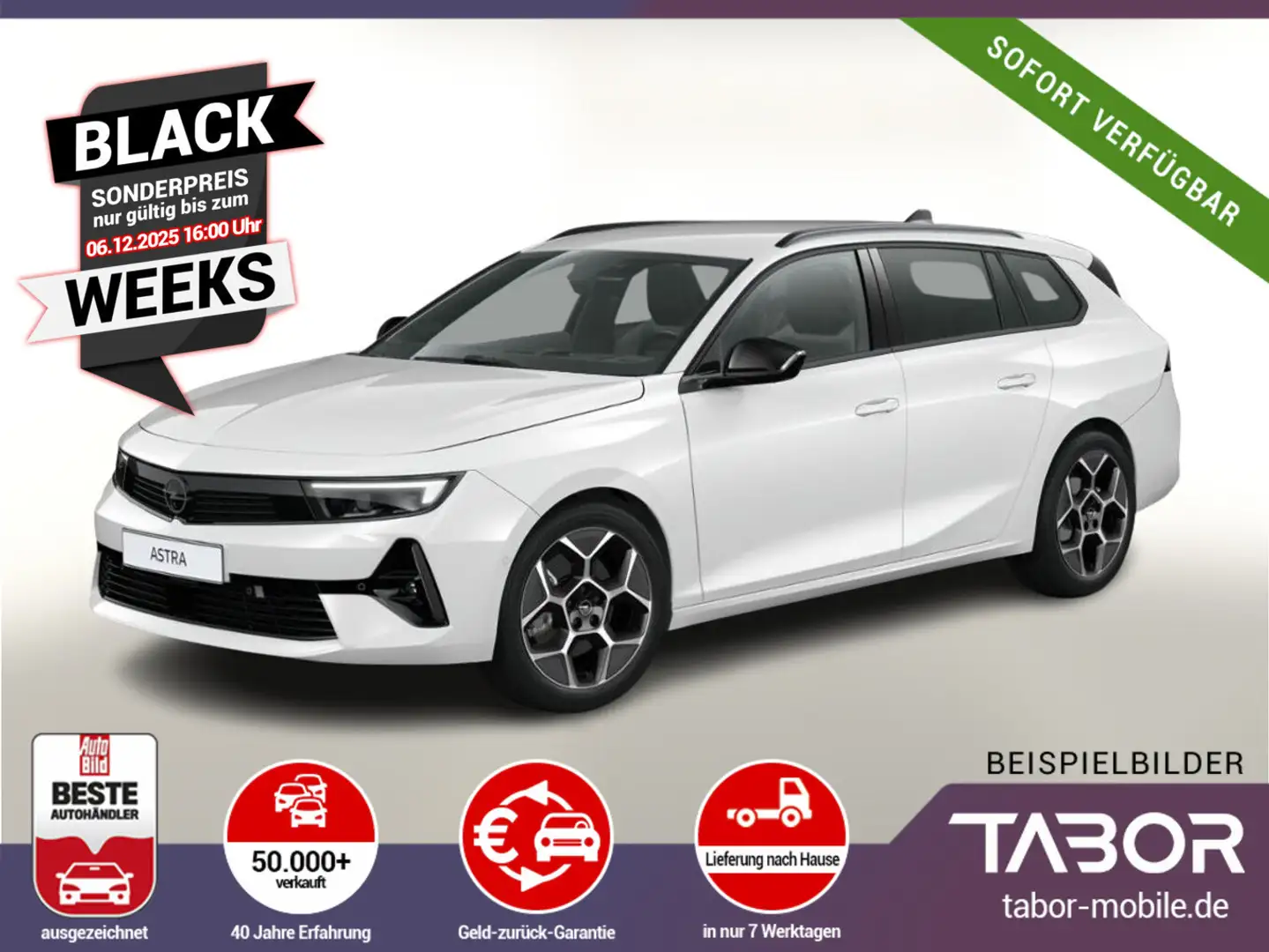 Opel Astra ST 1.2 130 AT8 GS TechP IntelliLux UVP-36%* Blanc - 1