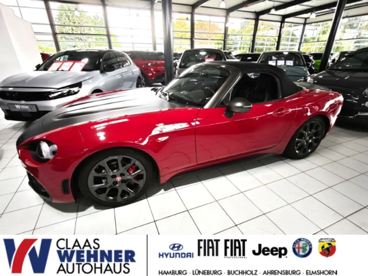 Abarth 124 Spider Abarth Leder Sperrdiff. DAB SHZ Alu Sportfahrwerk Rouge - 1