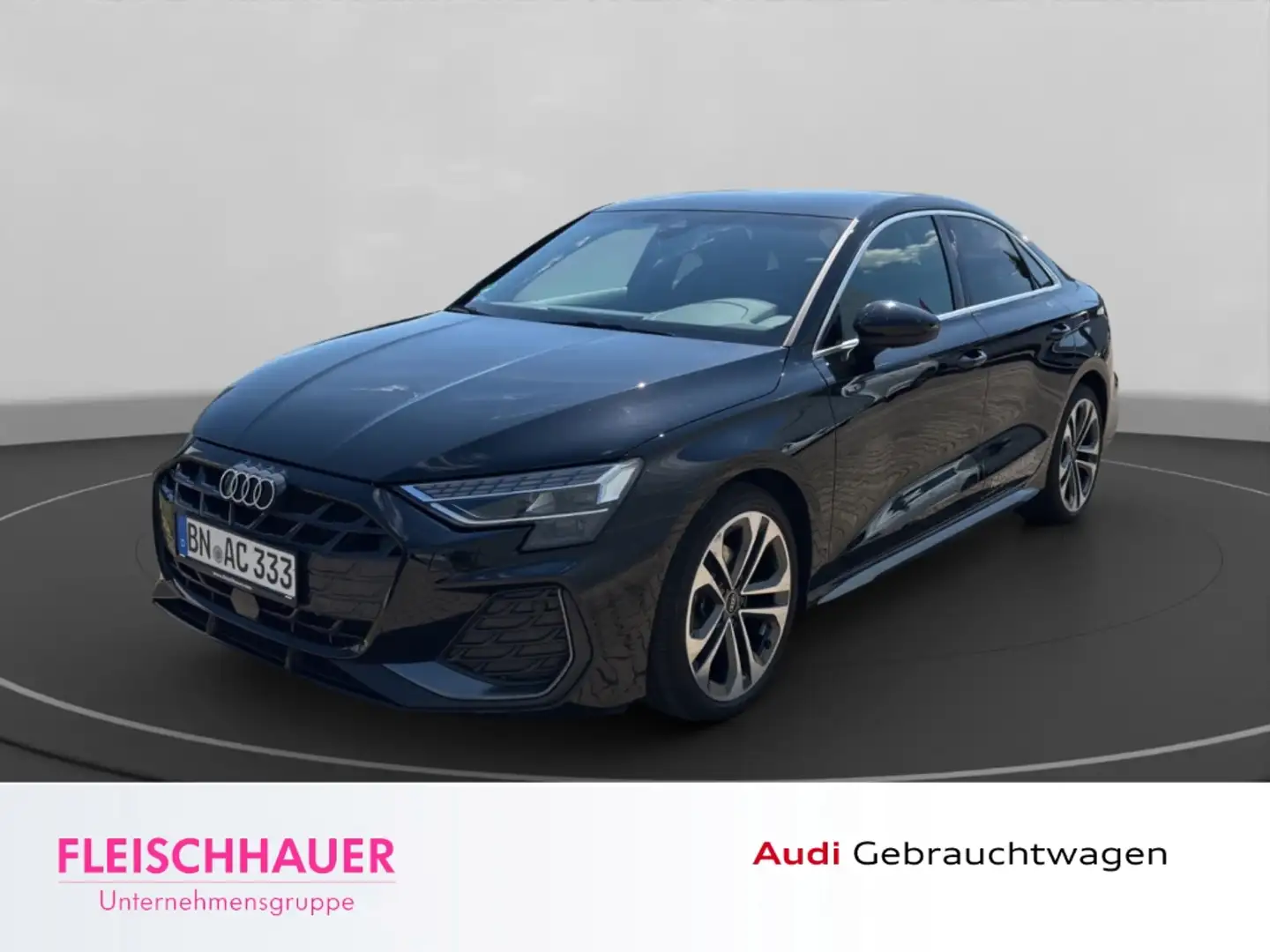 Audi A3 Limousine 2.0 TDI Automatik S Line+Teilleder+MATRI Schwarz - 1