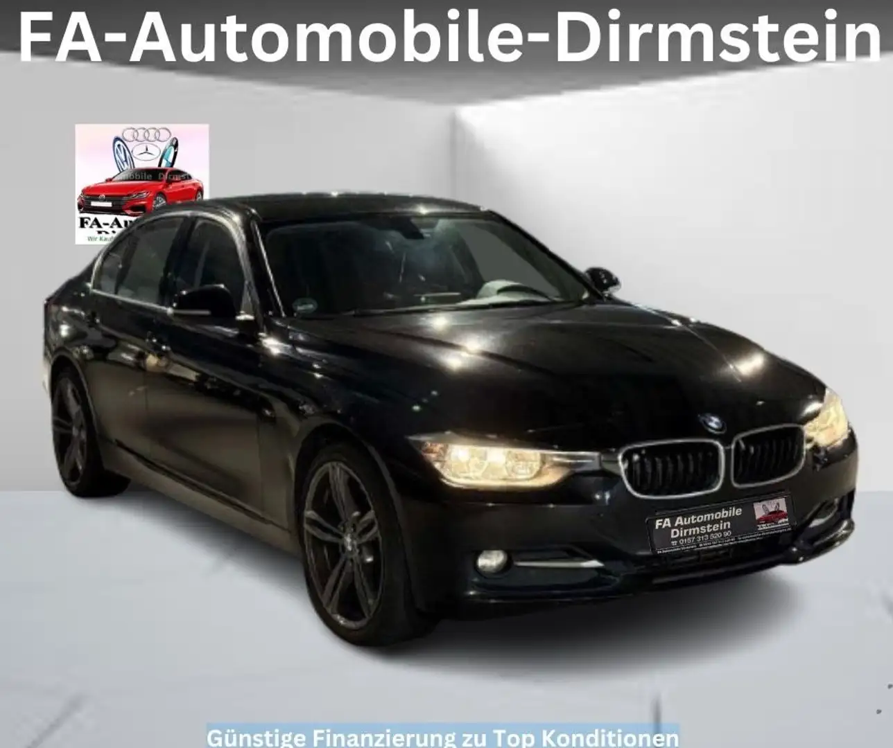 BMW 318 3 Limousine 318d/NAV/MFL/E6/1.H/KLIMA/SH/19Z Schwarz - 2