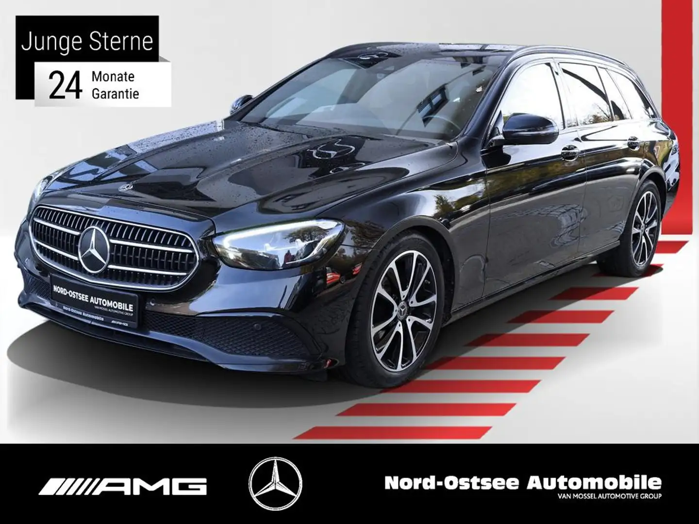 Mercedes-Benz E 220 d T AVANTGARDE AHK NIGHT SD PARKPAKET DAB Schwarz - 1