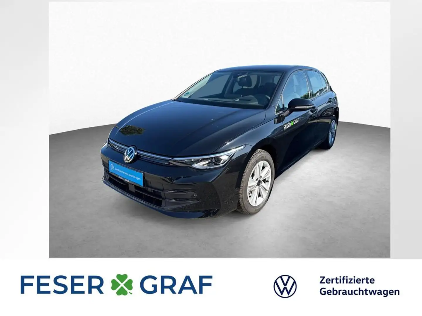 Volkswagen Golf VIII 1.5 TSI DSG HUD LED NAVI ACC PDC Schwarz - 1