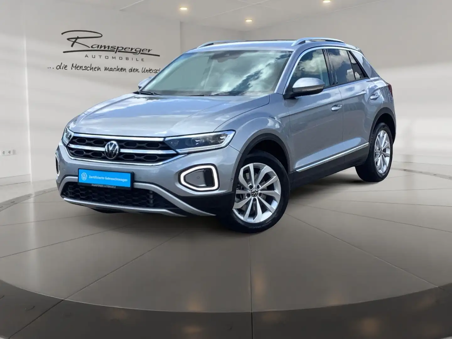 Volkswagen T-Roc 2.0 TDI DSG Style AHK ACC LED Navi Kamera Silber - 2