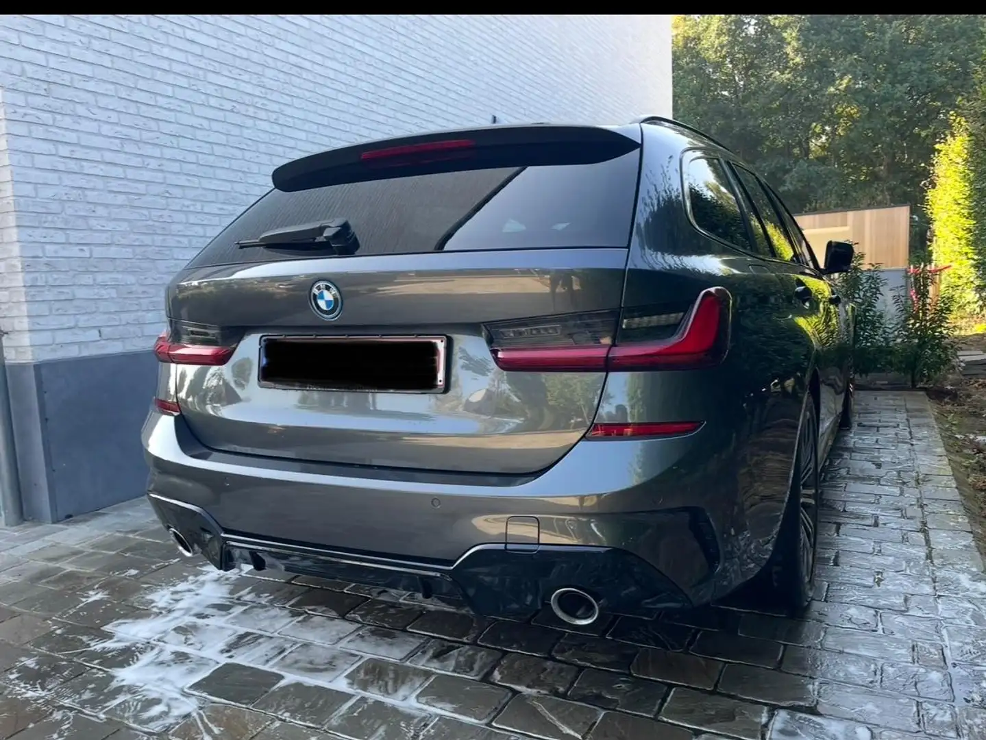 BMW 320 320e Touring Aut. M Sport Argent - 1