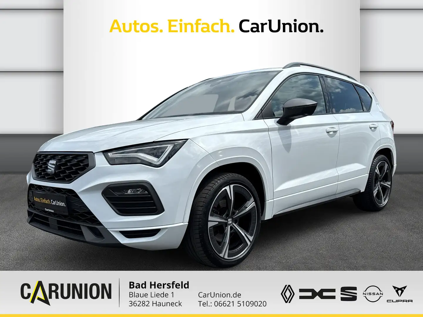 SEAT Ateca 1.5 TSI FR 7-Gang DSG ACC/Navi/Sitzh/RFK Blanc - 1
