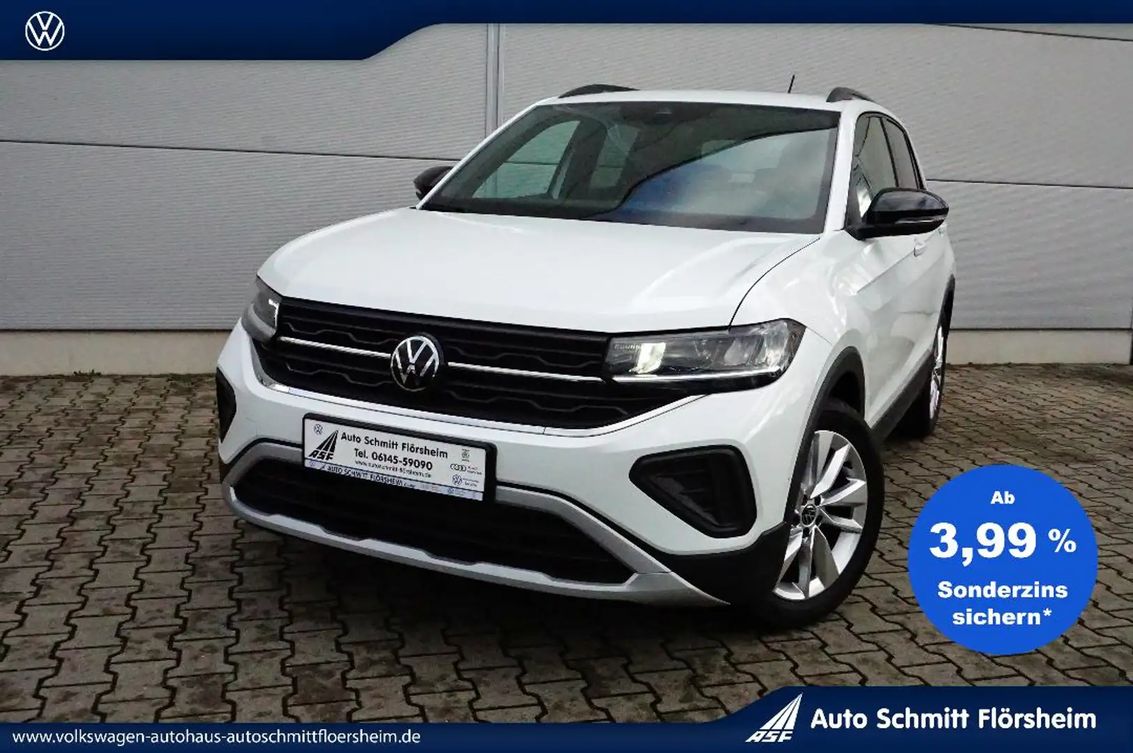 Volkswagen T-Cross GOAL 1.0 TSI 7-Gang DSG Navi,AHK,RFK,GJR,ACC Blanc - 1