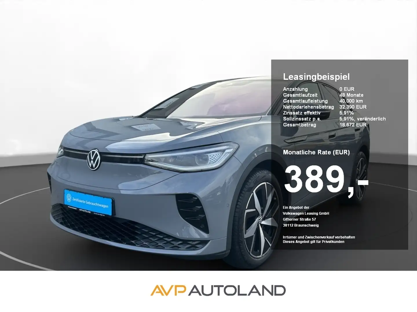 Volkswagen ID.5 GTX 4MOTION | PANO | AHK | NAVI | HEAD-UP | Šedá - 1