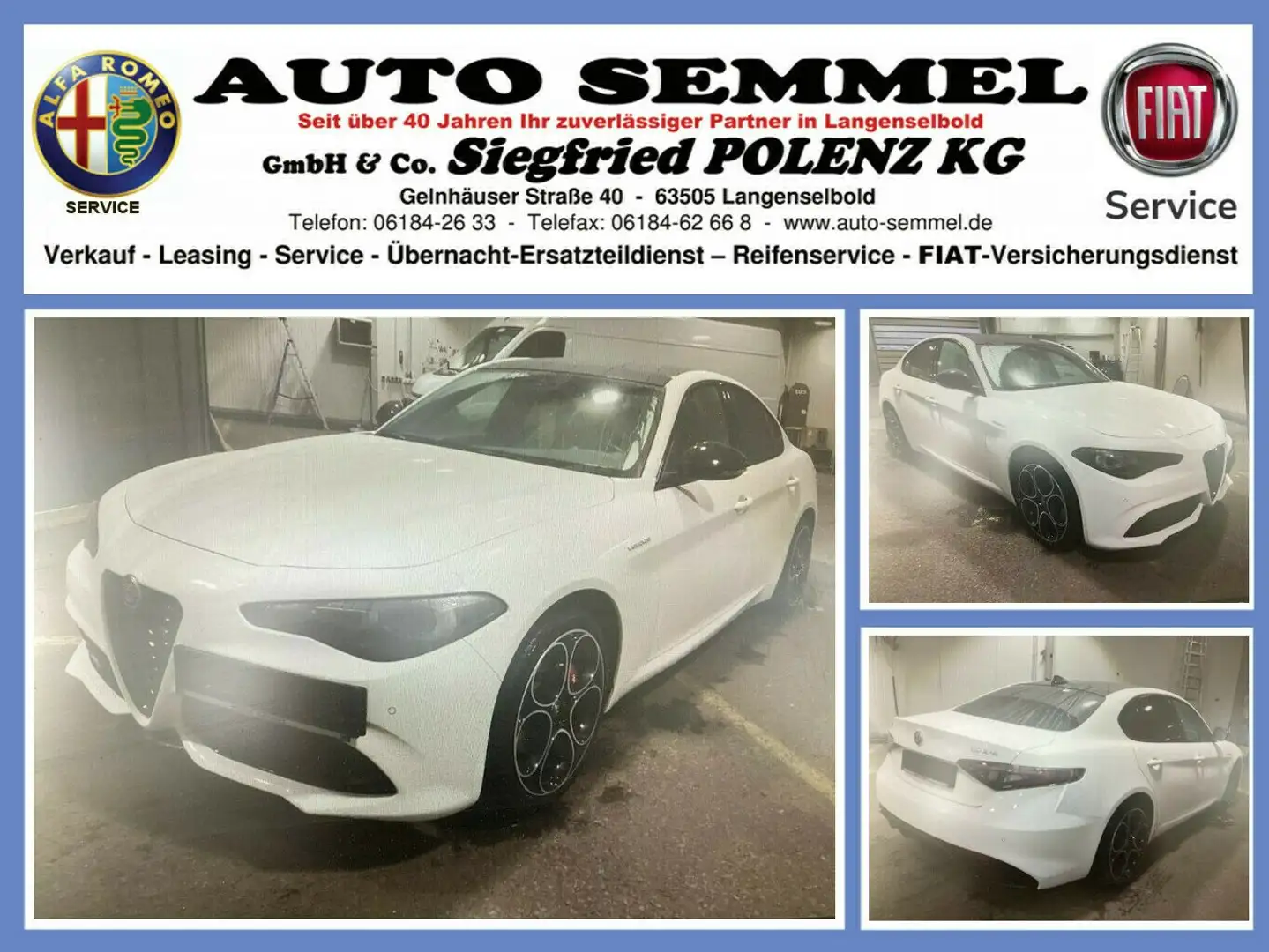 Alfa Romeo Giulia Veloce Q4 2.0 Turbo 16 V Weiß - 1