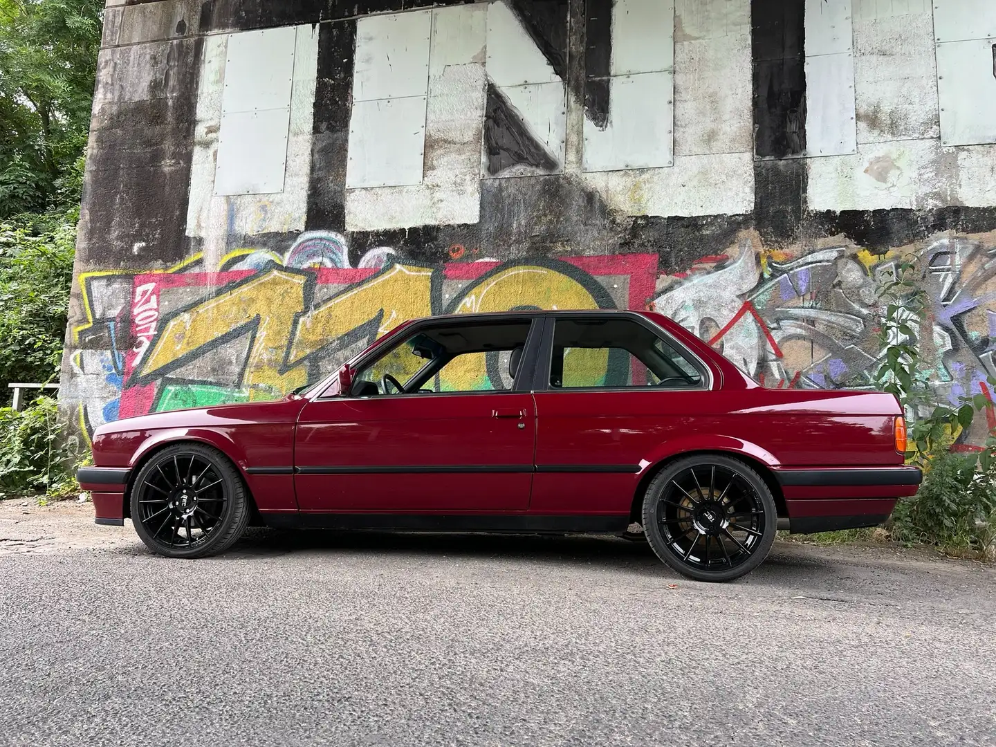 BMW 316 316i M10 2 Türer Weinrot Grwindefahrwerk M52B28 Червоний - 2