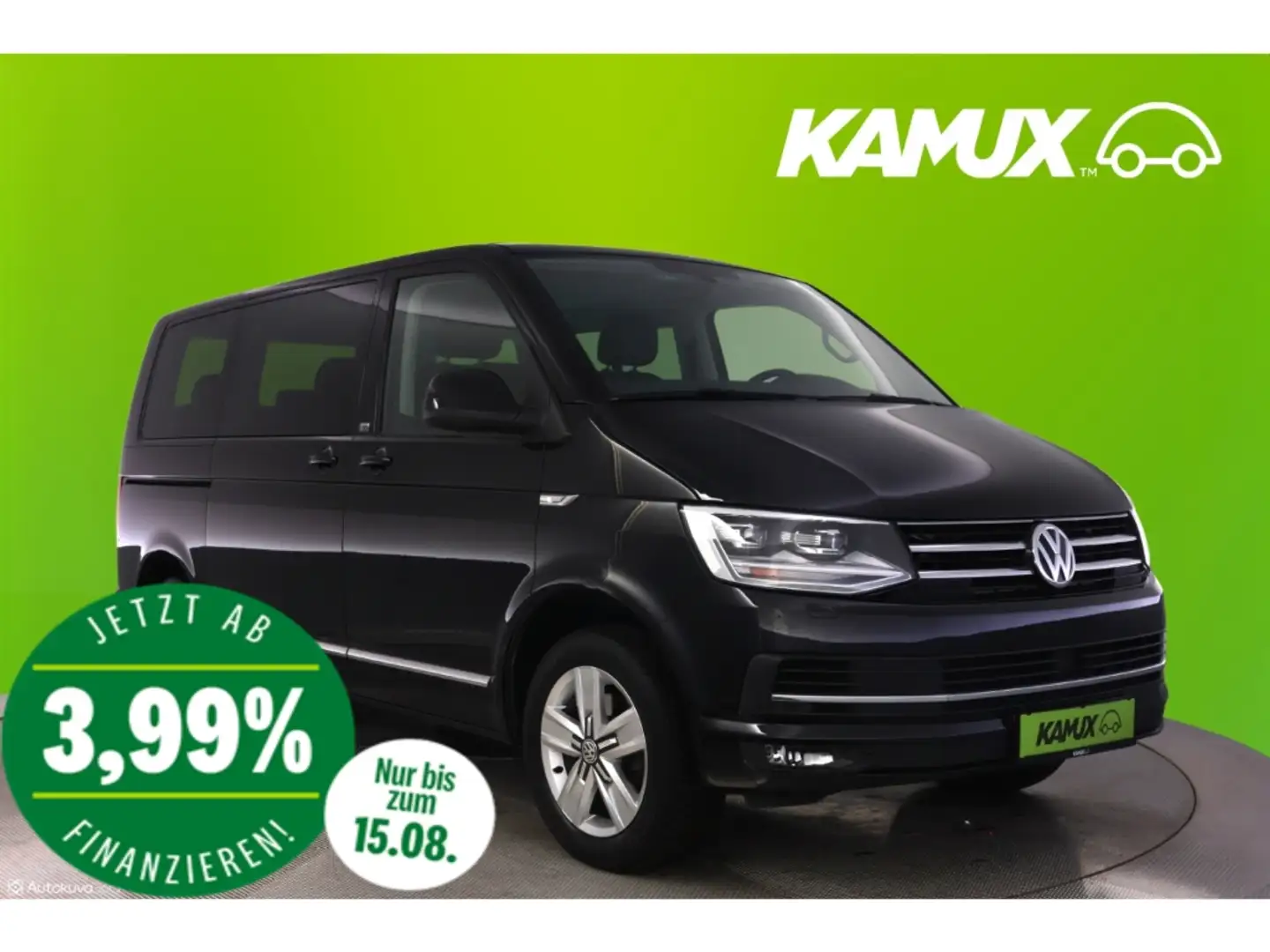 Volkswagen T6 Multivan 2.0TSI Generation Six+LED+NAVI+AHK Чорний - 1