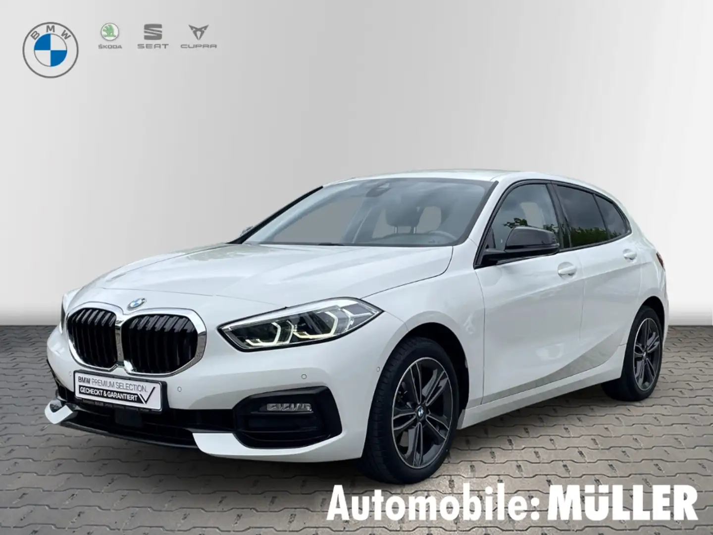 BMW 118 d *Sport-Line*AHK*LED*RFK*Tempomat*Sitzheizung* Blanc - 1