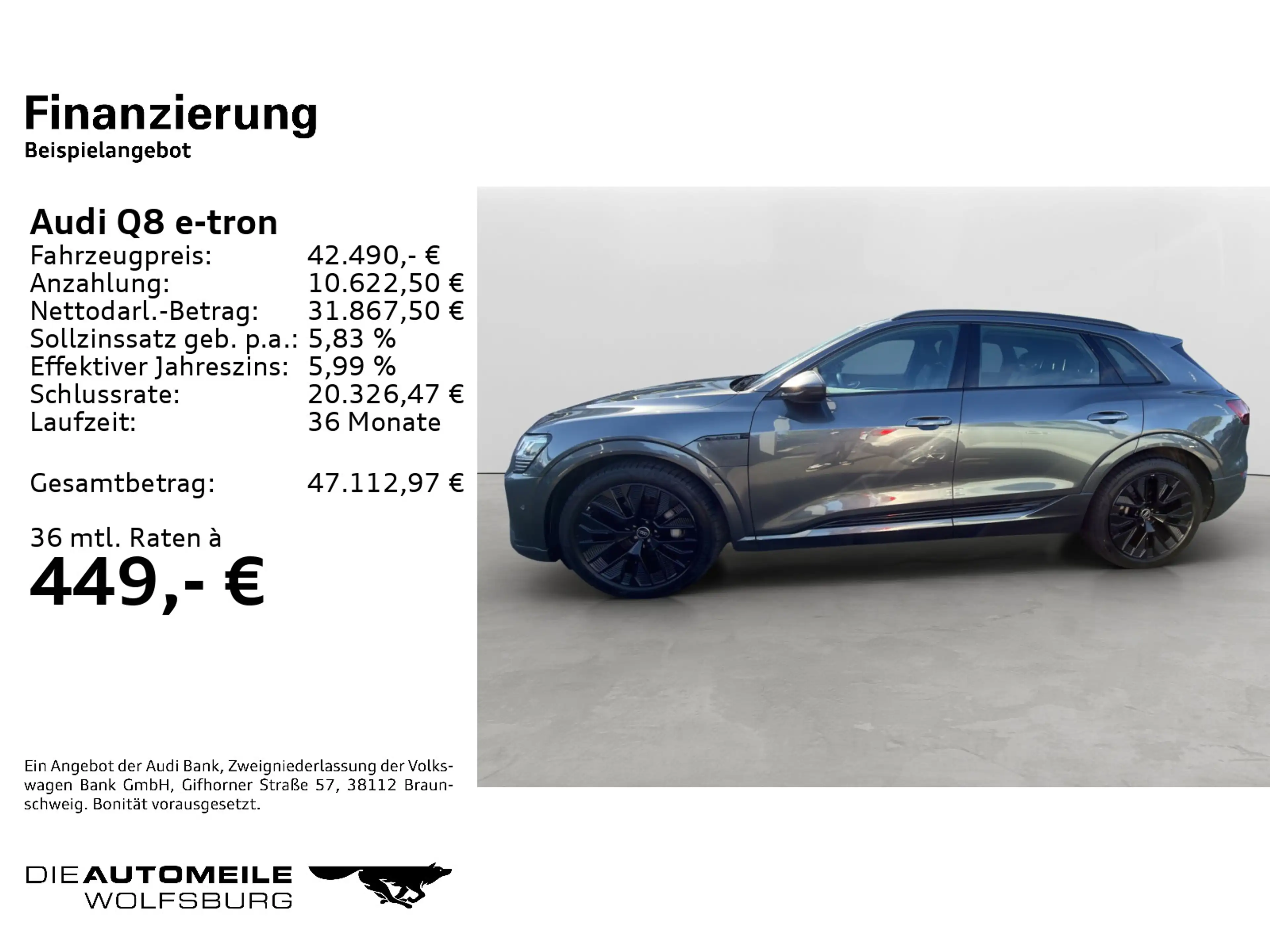 Audi Q8 e-tron 50 quattro AHK/ACC/Rückkam — photo 2