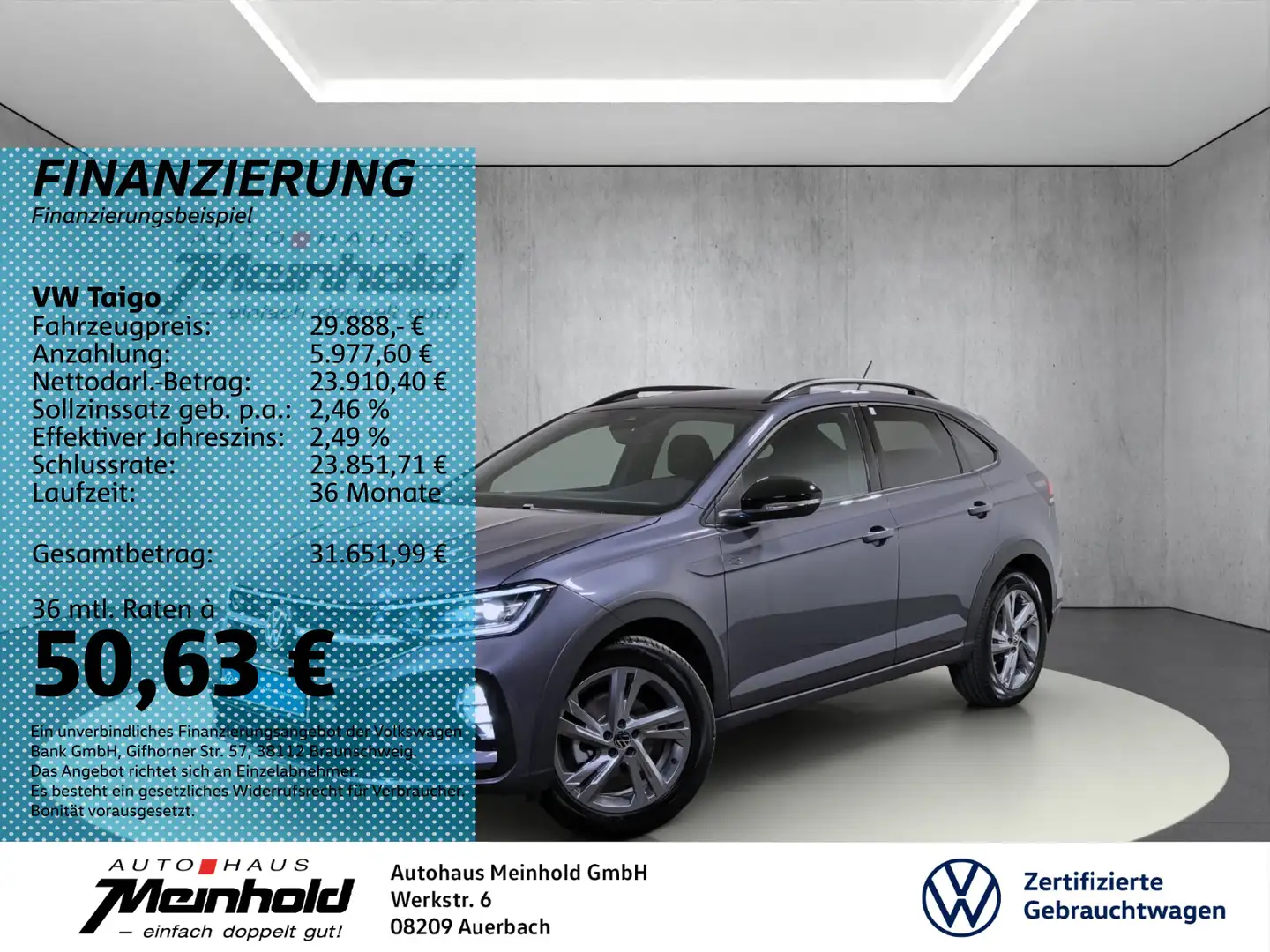 Volkswagen Taigo 1.5 TSI DSG R-Line, AHK, Matrix, Kamera Grijs - 1