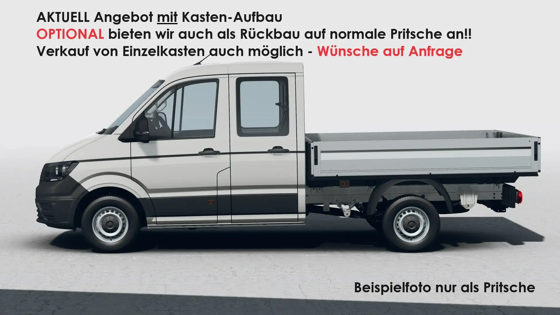 Volkswagen Crafter Pritsche ALLRAD !! Mehrwert Aufbau !! 35.800 netto Weiß - 2