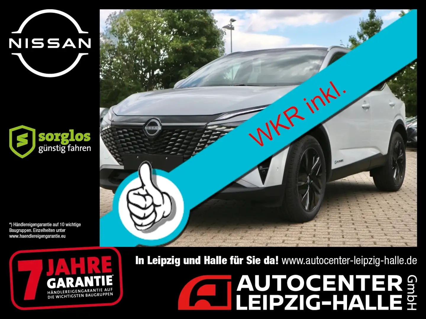 Nissan Qashqai TEKNA 1.5 e-POWER 4x2 WKR inkl. Blanc - 1
