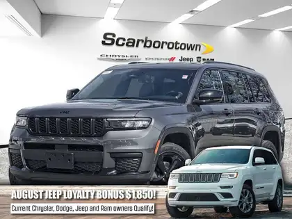 Gray 2025 Jeep Grand Cherokee L SUV / Crossover Four-Wheel Drive 8-Speed Automatic