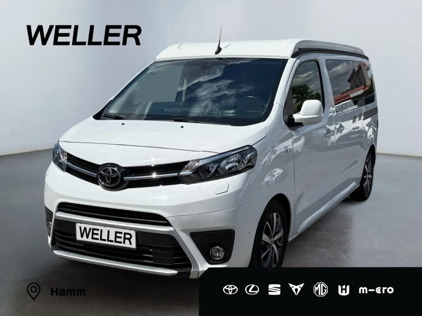 Toyota Proace 2.0 D-4D L1 Crosscamp *AHK*PDC*Zeltdach* Blanc - 1