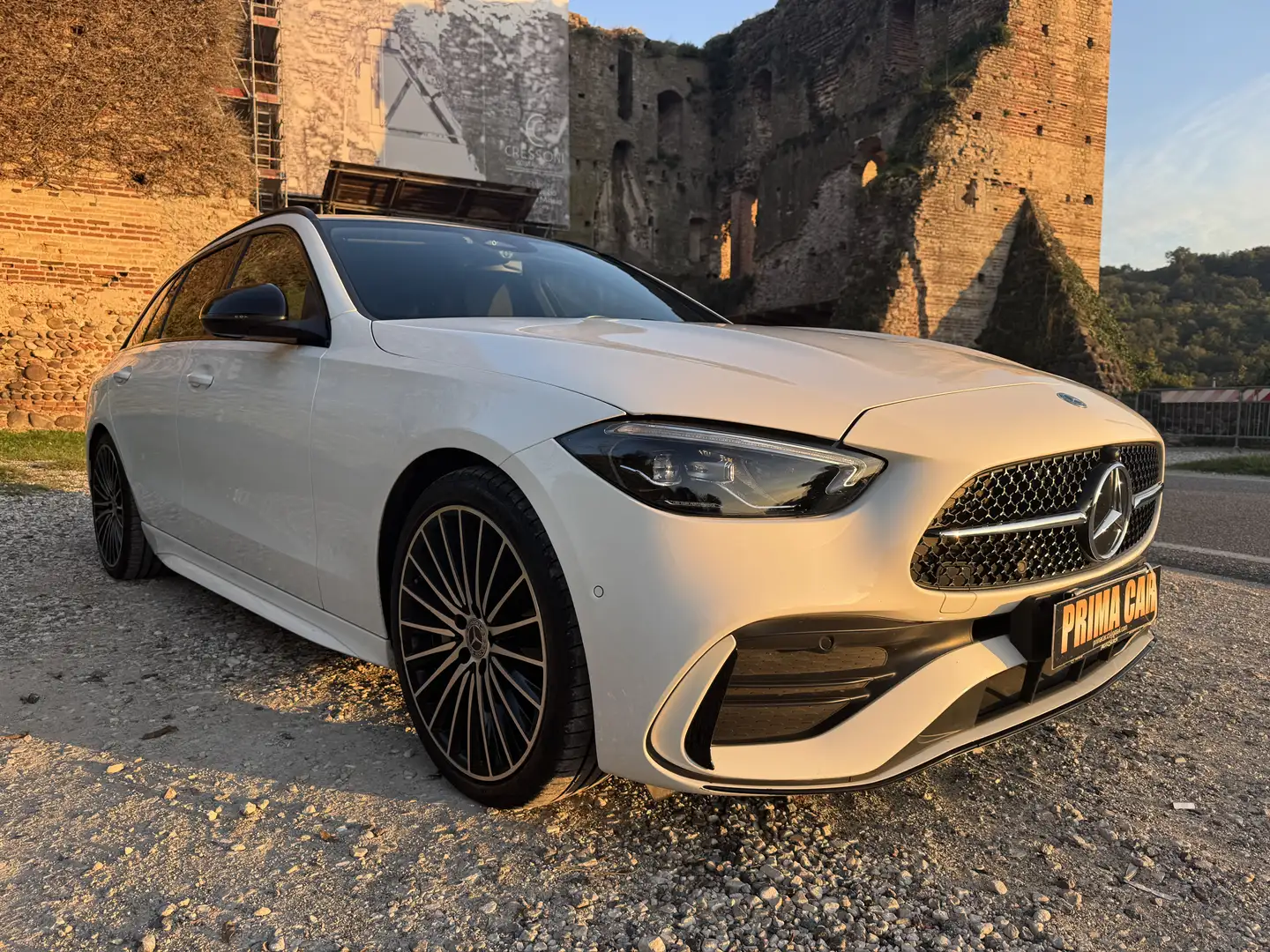 Mercedes-Benz C 220 SW d mhev AMG Line Premium Plus 4matic 200cv auto Bianco - 1