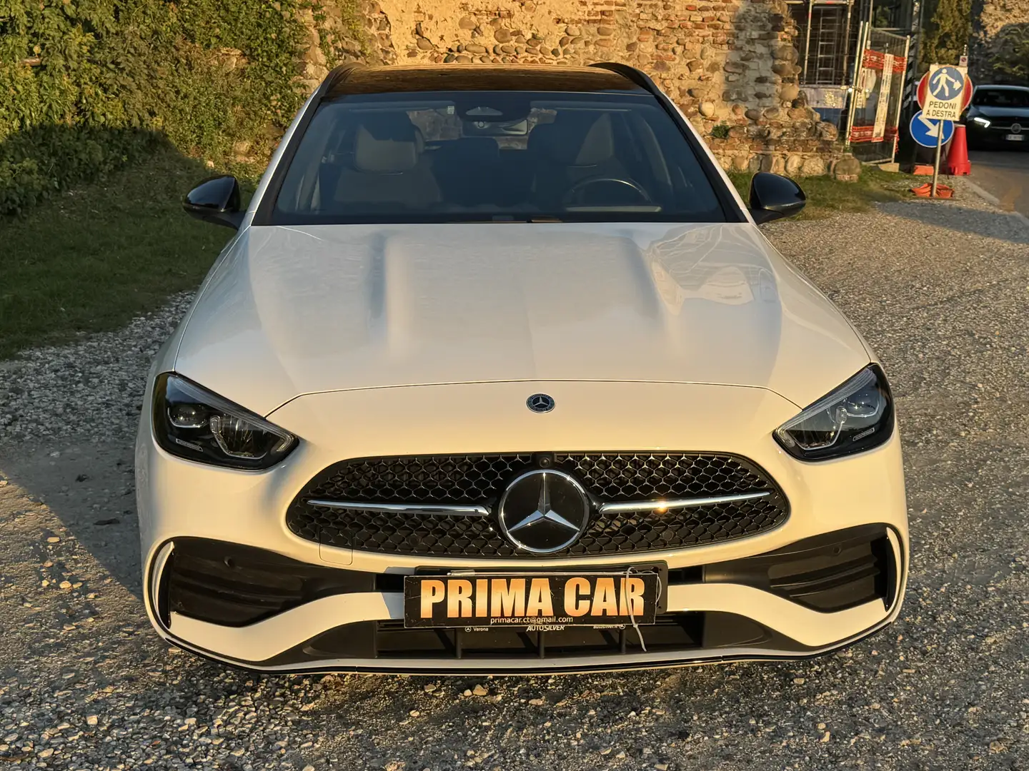 Mercedes-Benz C 220 SW d mhev AMG Line Premium Plus 4matic 200cv auto Bianco - 2