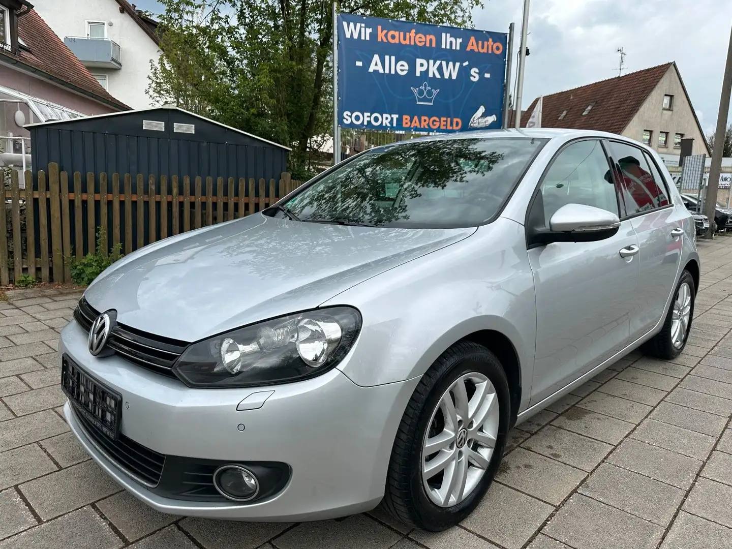 Volkswagen Golf VI Highline 1 HAND/PDC/SHZ/6 GANG/TEMPOMAT Argent - 1