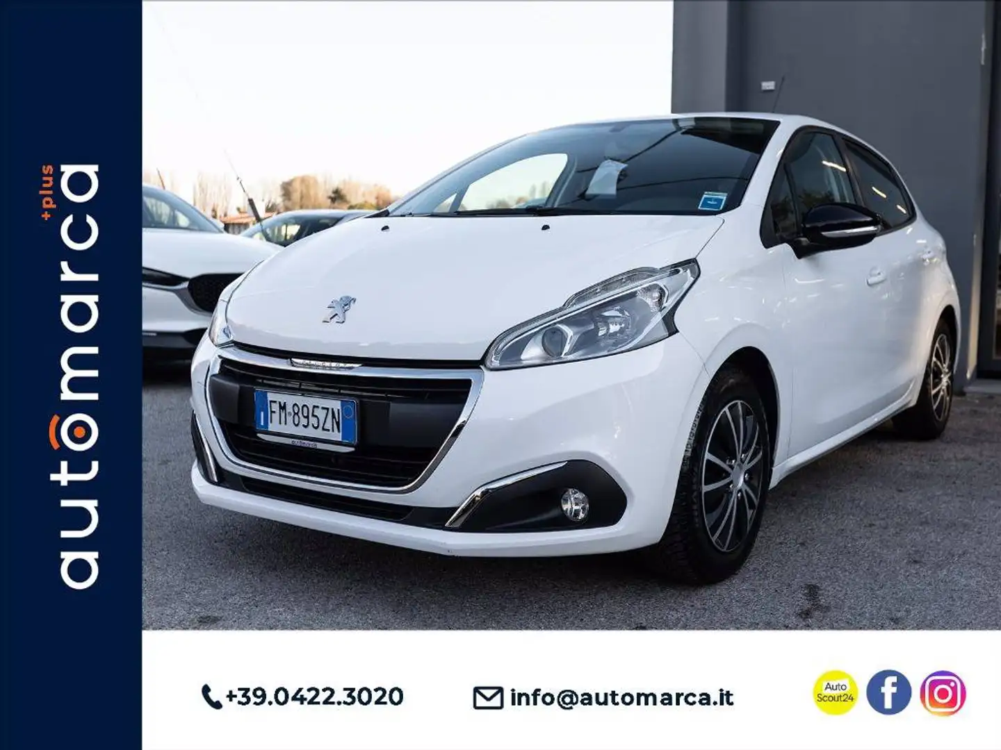 Peugeot 208 5p 1.2 puretech Active s&s 82cv my18 White - 1