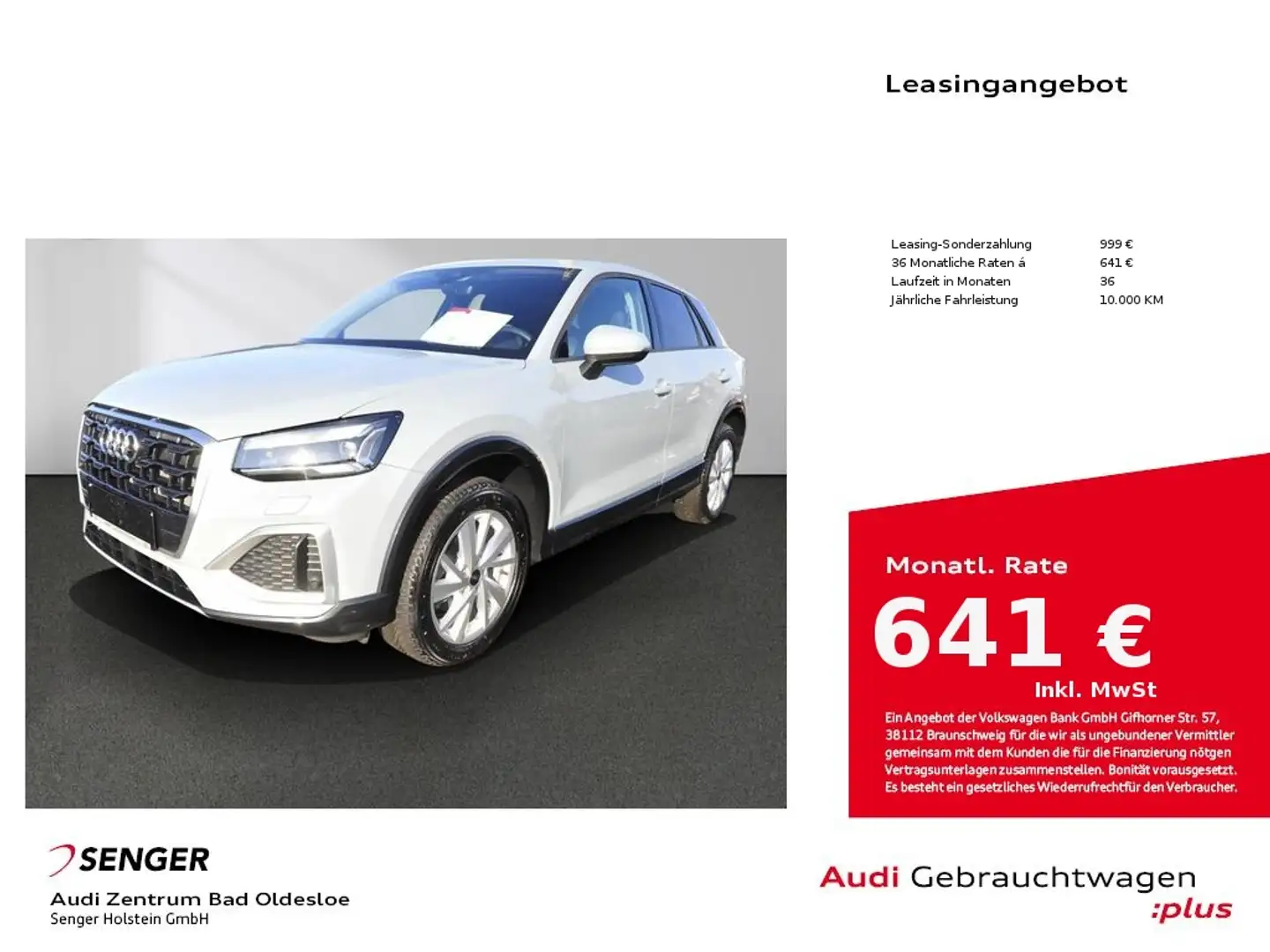 Audi Q2 advanced 30 TDI Matrix LED AHK Infotainment Grigio - 1