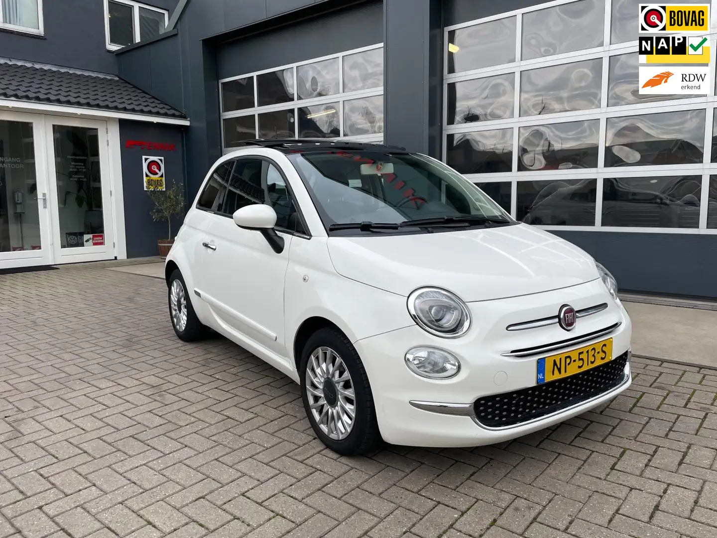 Fiat 500 0.9 TwinAir Turbo Lounge Sport / Pano / Leder / Na Blanc - 1