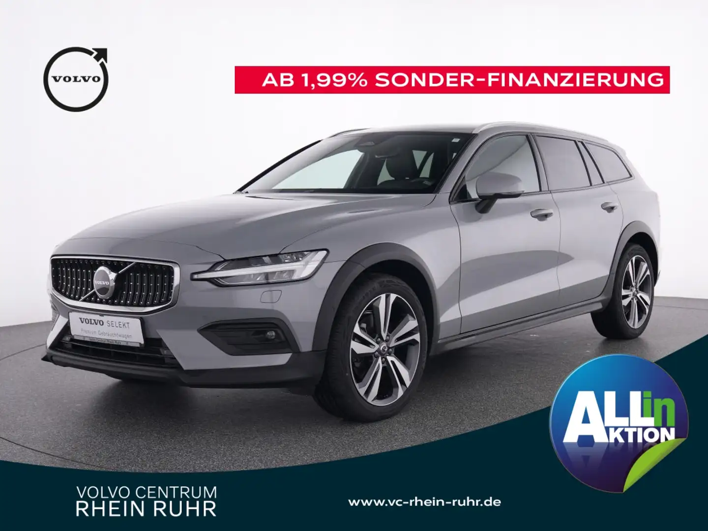 Volvo V60 Cross Country B4 D AWD Plus +AHK+PAP+SKP+WP Grau - 1