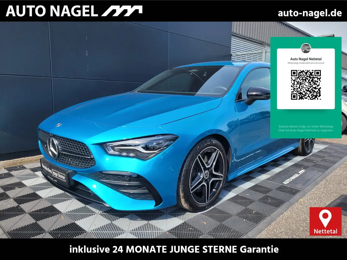 Mercedes-Benz CLA 200 CLA 200 Edition AMG Stnd.Hzg+Night+360+Key Less+ Bleu - 1