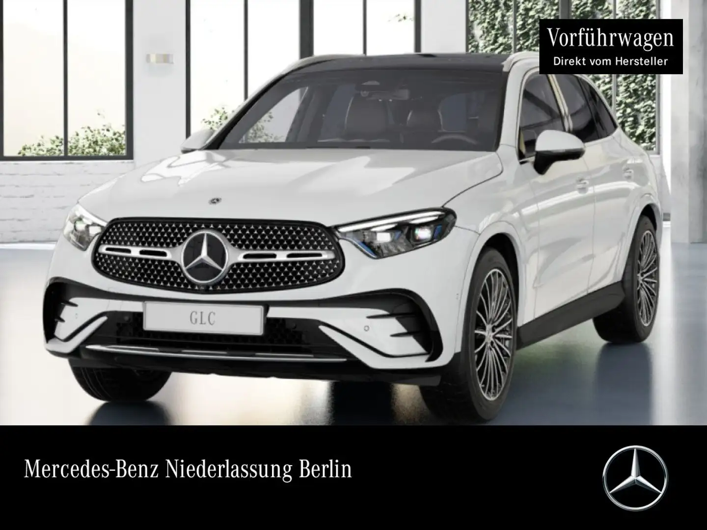 Mercedes-Benz GLC 200 4M AMG+PANO+360+AHK+TOTW+KEYLESS+9G Weiß - 1