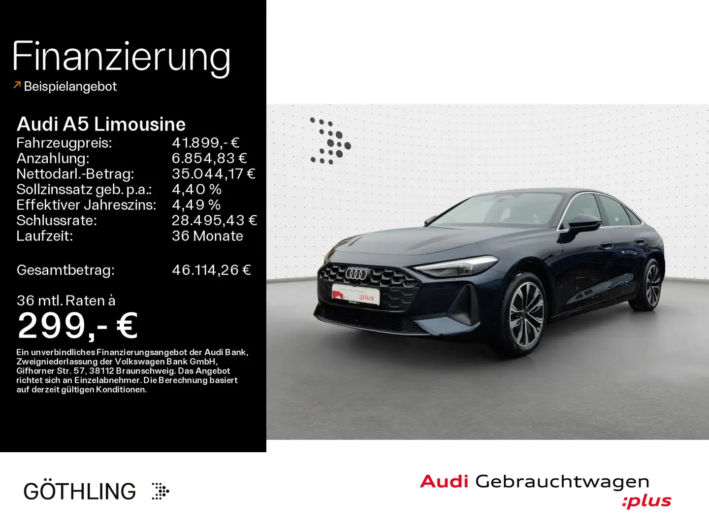 Audi A5 40 TFSI qu S tro*LED*Virtual*Navi*S Bleu - 1