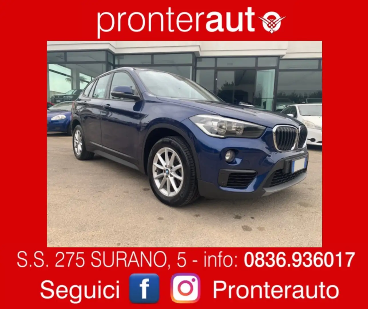 BMW X1 sDrive18d Steptronic Navi Blu/Azzurro - 1